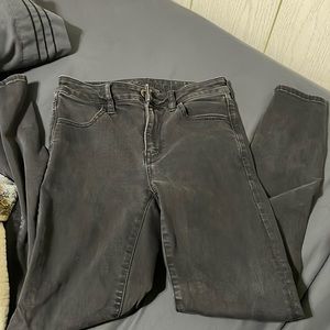 american eagle black jeans size 6